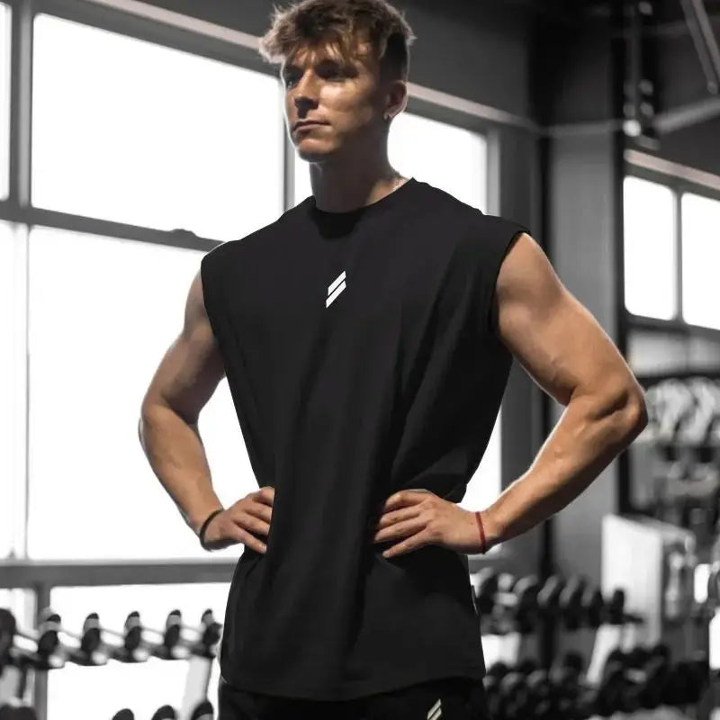 Regata Fitness Masculina Sem Manga para Academia