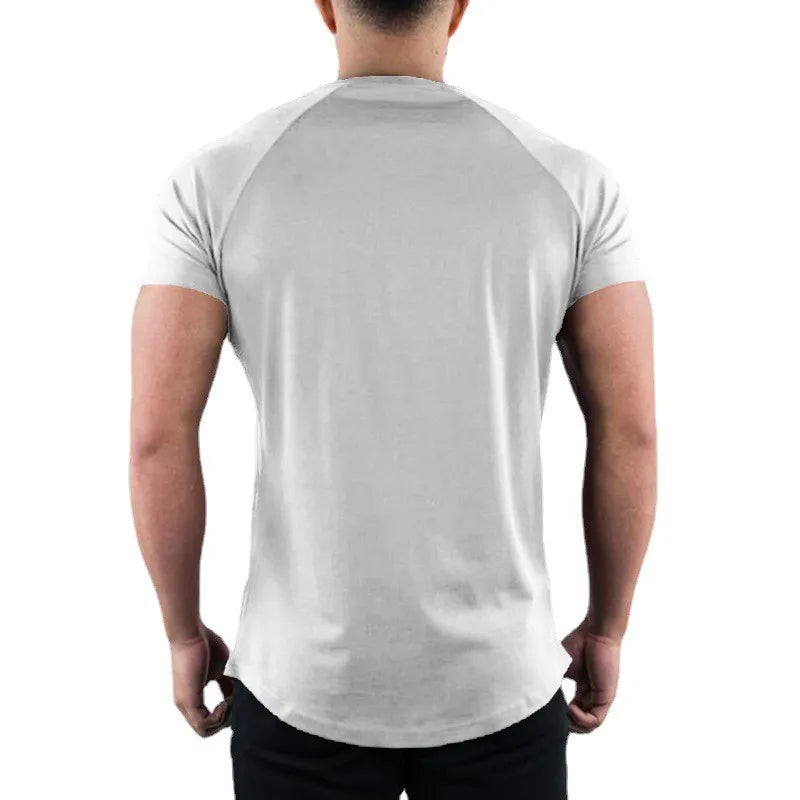 Camiseta Fitness Masculina Slim Fit para Academia