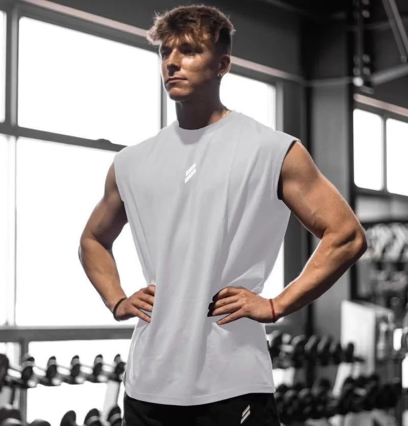 Regata Fitness Masculina Sem Manga para Academia