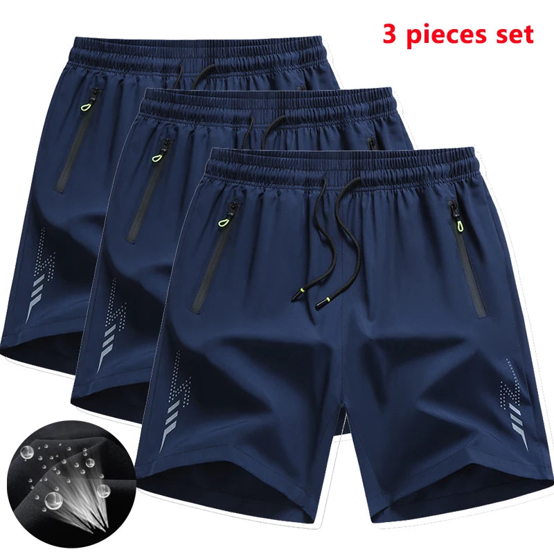 Kit 3 Shorts Masculinos para Corrida e Treino