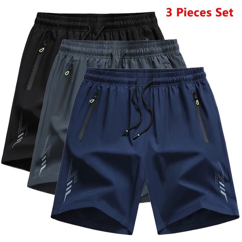 Kit 3 Shorts Masculinos para Corrida e Treino