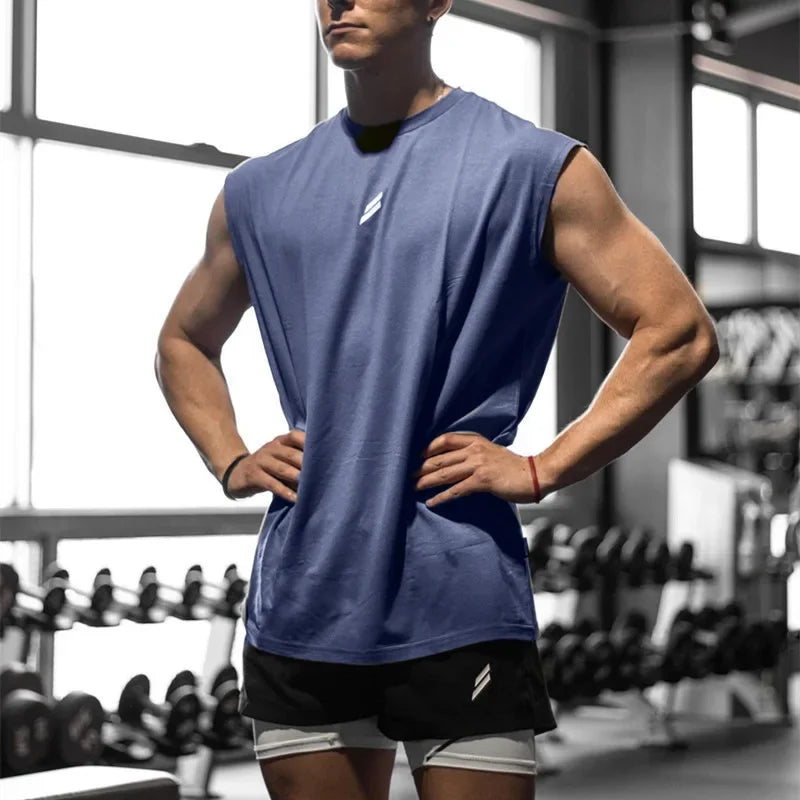 Regata Fitness Masculina Sem Manga para Academia