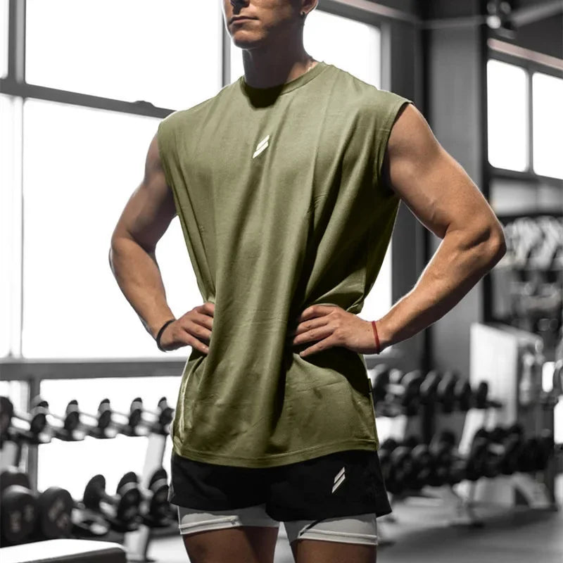 Regata Fitness Masculina Sem Manga para Academia