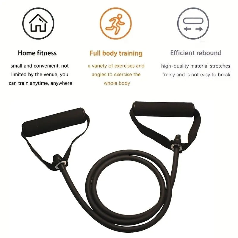 Kit Elásticos de Resistência com Alças para Treino