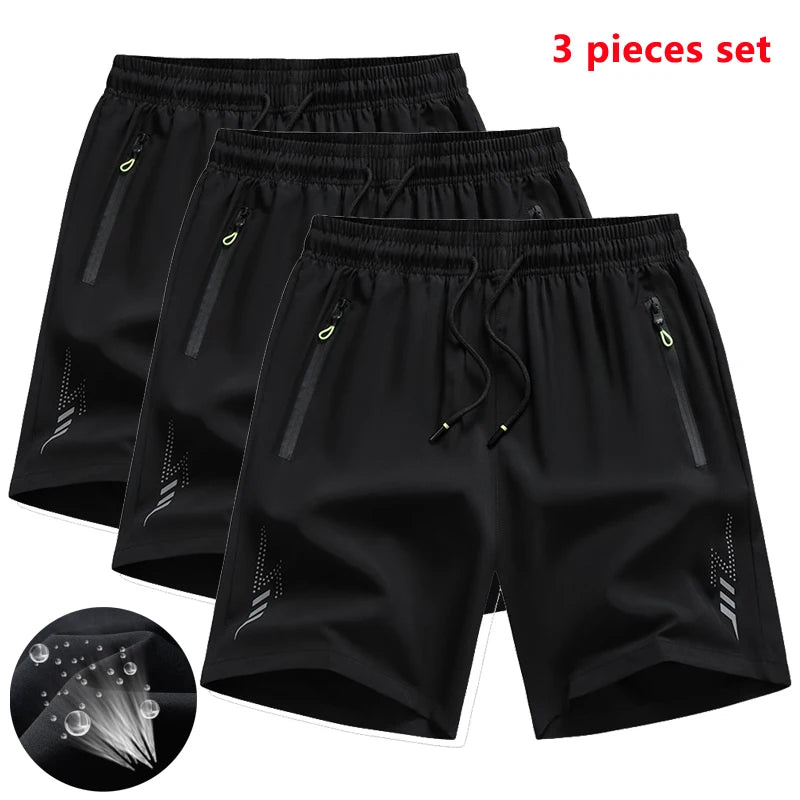 Kit 3 Shorts Masculinos para Corrida e Treino