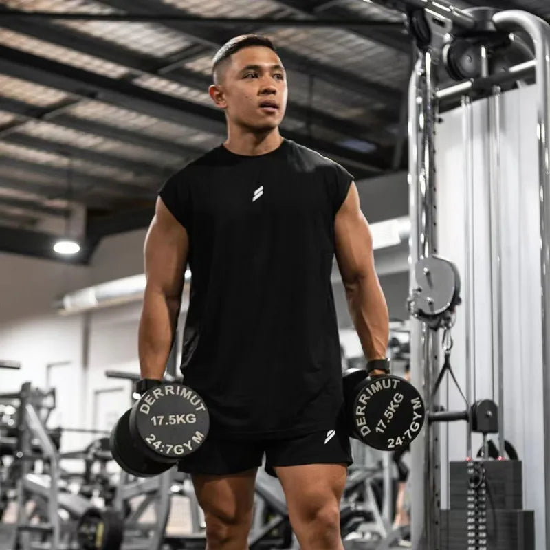 Regata Fitness Masculina Sem Manga para Academia
