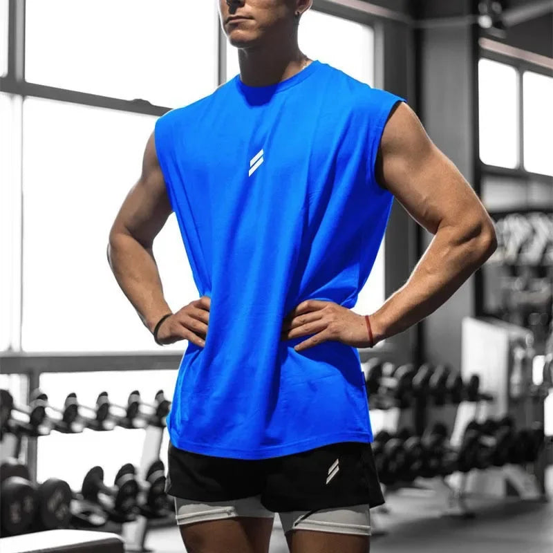 Regata Fitness Masculina Sem Manga para Academia