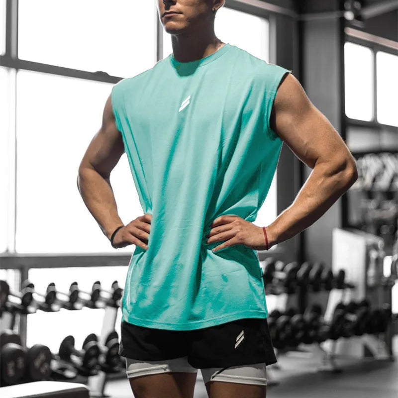 Regata Fitness Masculina Sem Manga para Academia